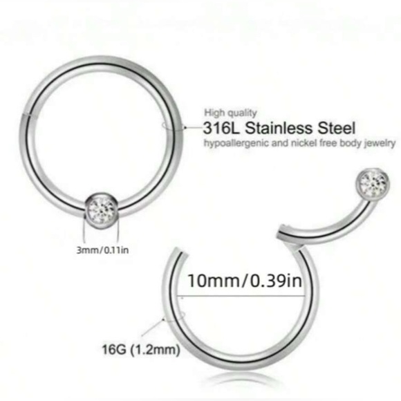 STAINLESS STEEL CLICKER RING - Picture 3 of 3